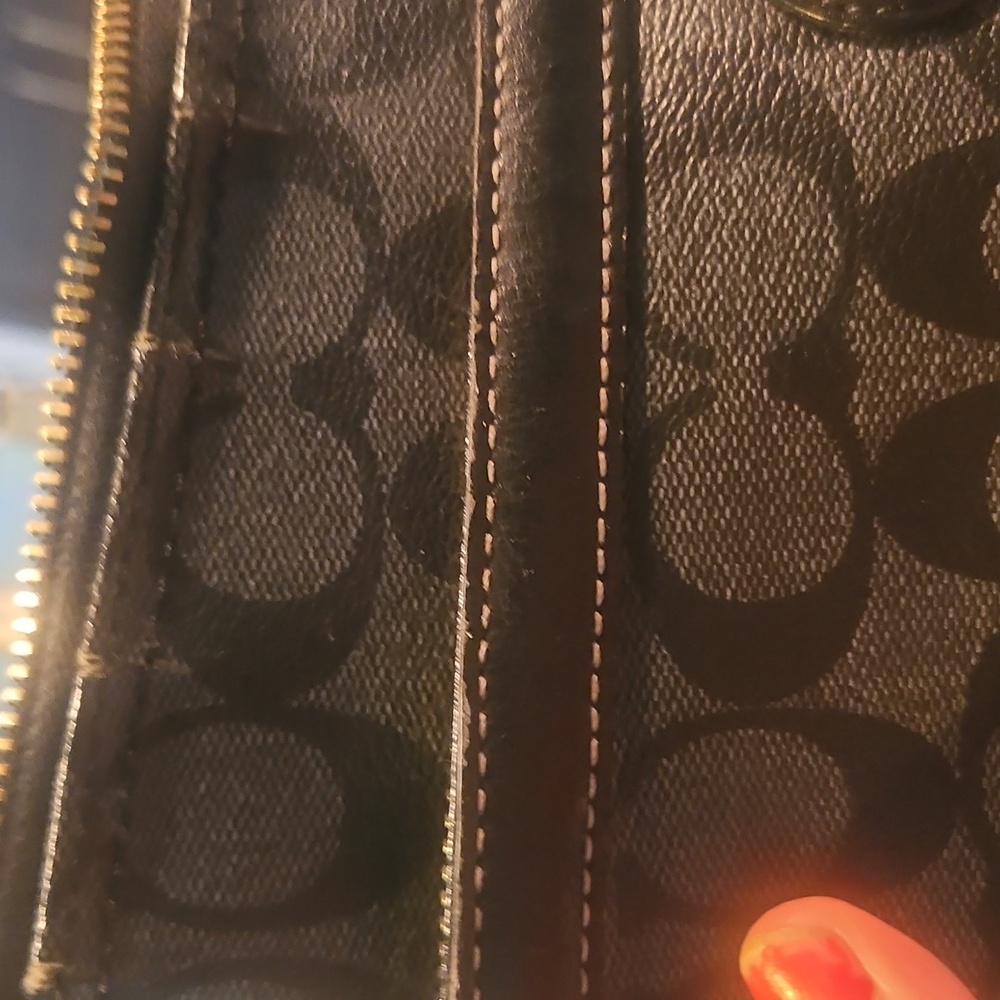 Coach 3pc Bundle Crossbody And Black and Gray Wristlet And Wallet - Picture 7 of 12